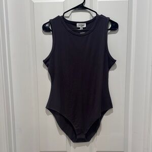 Kaileigh Dark Gray Bodysuit One Piece Timeless Design